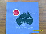 eBid Fundraiser for Australia Bushfire Relief Feb 09 commemorative square - auctioned in YDC Feb 09 in support of McMillan Cancer Support, won by...