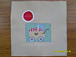 eBid Bonny Baby Competition Feb 09 commemorative square - auctioned in Feb 09 YDC in aid of McMillan Cancer Support & won by our Bonny Baby...