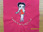 ruthiewildchild - square made in return for all the work she input into the making of my web site Dec '08. Made with Betty Boop ready made motif...