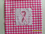 Bright pink gingham with white cotton square, finished with pink satin ribbon. Won by Cornishmaid1961  in our BCC Pink Friday auctions